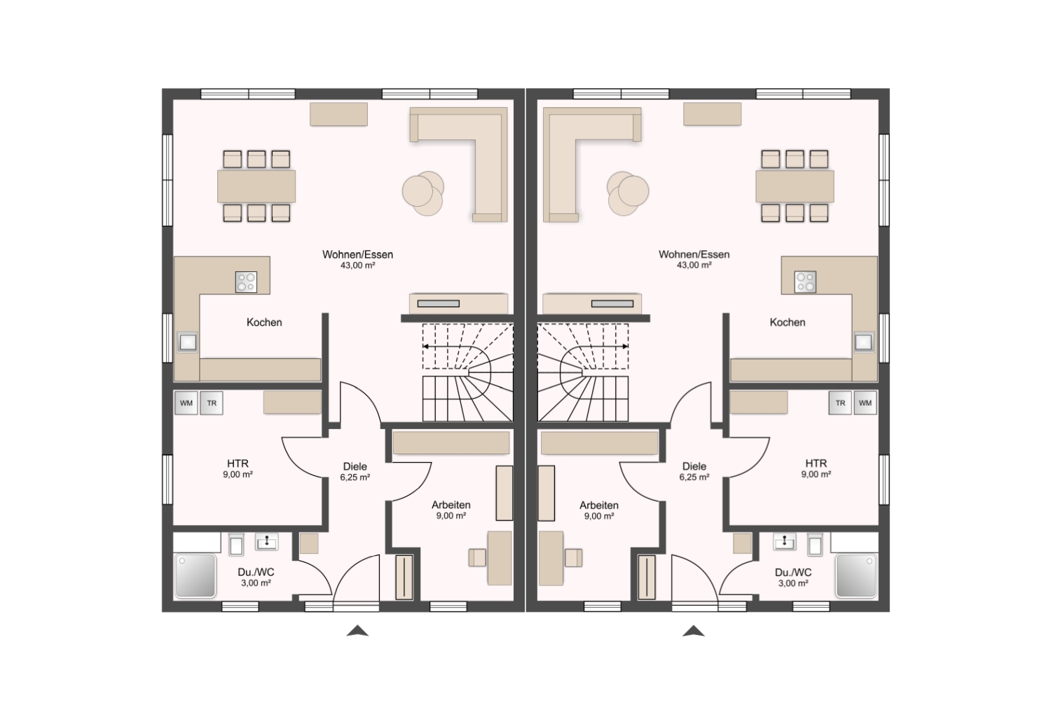 Fätkenheuer Massivbau Doppelhaus S125